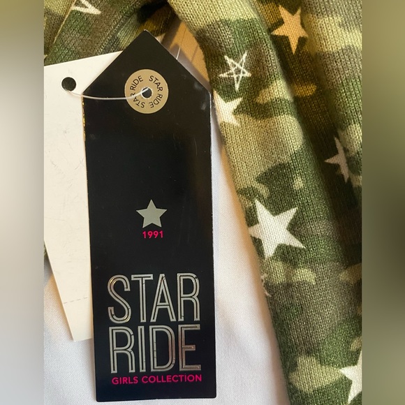 Star Ride Brushed Camo Long sleeve Star Top Girls Size 5/6 NWT - Picture 8 of 10